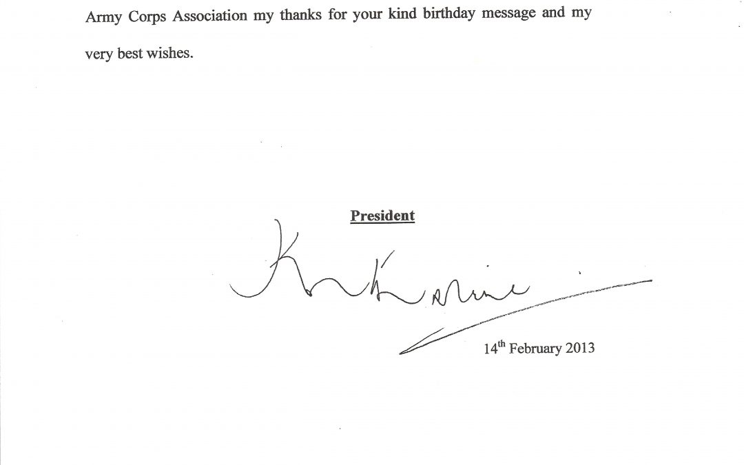 Her Royal Highness The Duchess of Kent – Letter of Thanks